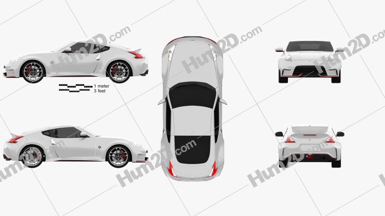 Nissan 370z Nismo 15 Clipart And Blueprint Download Vehicles Clip Art Images In Png Psd