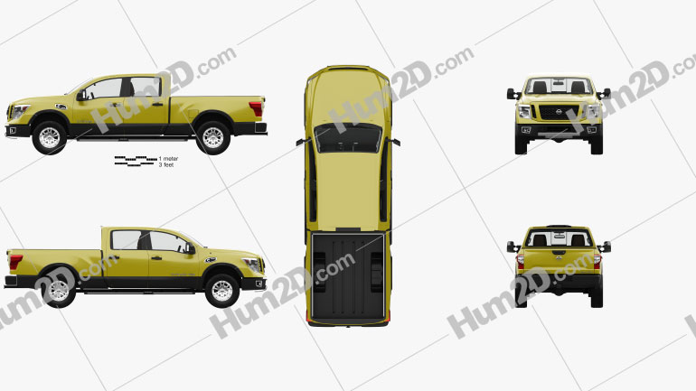 Nissan Titan Crew Cab XD Pro 4X with HQ interior 2016 PNG Clipart