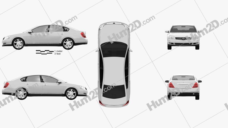 Nissan Teana 2006 car clipart