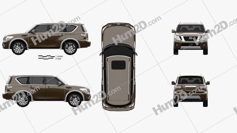 Nissan Armada 2017 car clipart