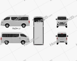 Nissan Urvan (NV350) LWB HR 2012 clipart