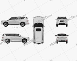 Nissan Patrol (AE) 2014 car clipart