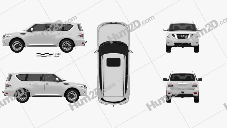 Nissan Patrol (AE) 2014 car clipart