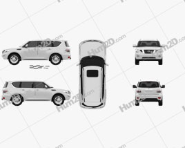 Nissan Patrol (CIS) 2014 car clipart