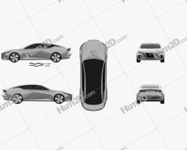 Nissan Vmotion 2.0 2017 car clipart