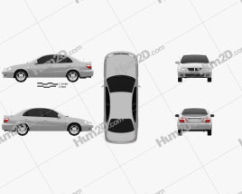 Nissan Sunny Neo GL 2000 car clipart
