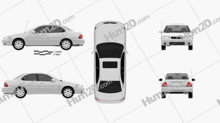 Nissan Sentra GXE 2001 PNG Clipart