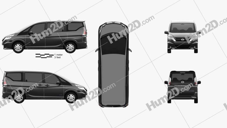 Nissan Serena S-hybrid 2016 PNG Clipart