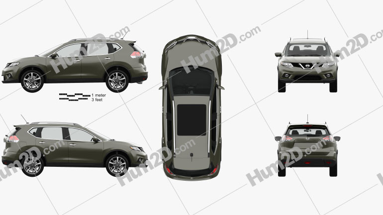 Nissan Rogue with HQ interior 2017 PNG Clipart