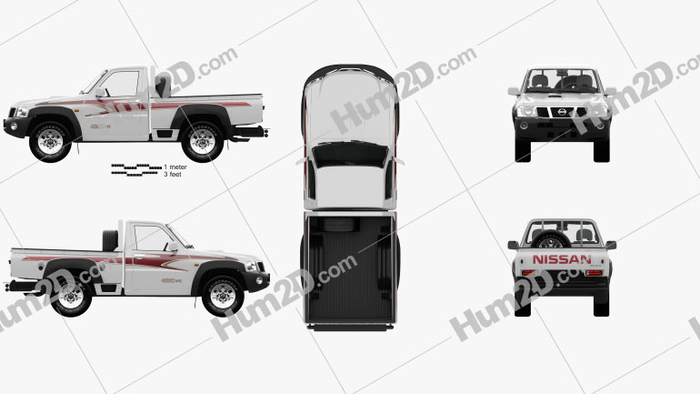 Nissan Patrol pickup with HQ interior 2016 PNG Clipart