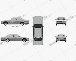 Nissan Cedric sedan 1991 car clipart
