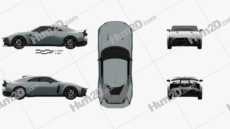 Nissan GT-R50 2019 car clipart