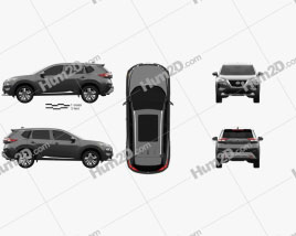 Nissan Rogue Platinum 2021 car clipart