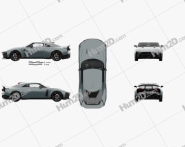 Nissan GT-R50 com interior HQ 2019 car clipart