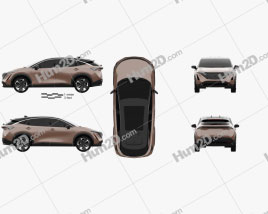 Nissan Ariya e-4orce 2020 car clipart