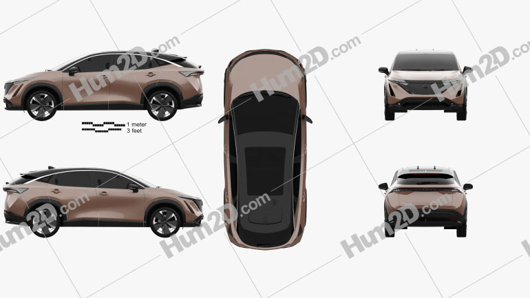 Nissan Ariya e-4orce 2020 car clipart