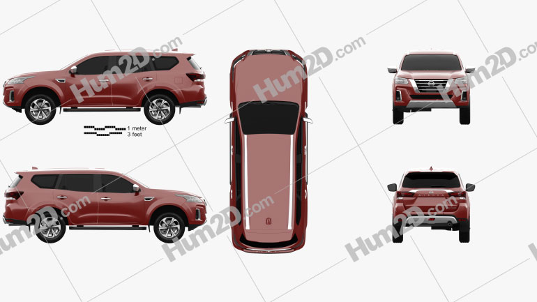 Nissan XTerra Platinum 2020 car clipart