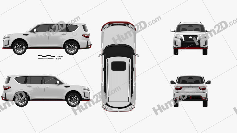 Nissan ClipArt Images And Blueprints For Download In PNG PSD Hum2D