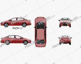 Nissan Versa SR sedan com interior HQ 2020 car clipart