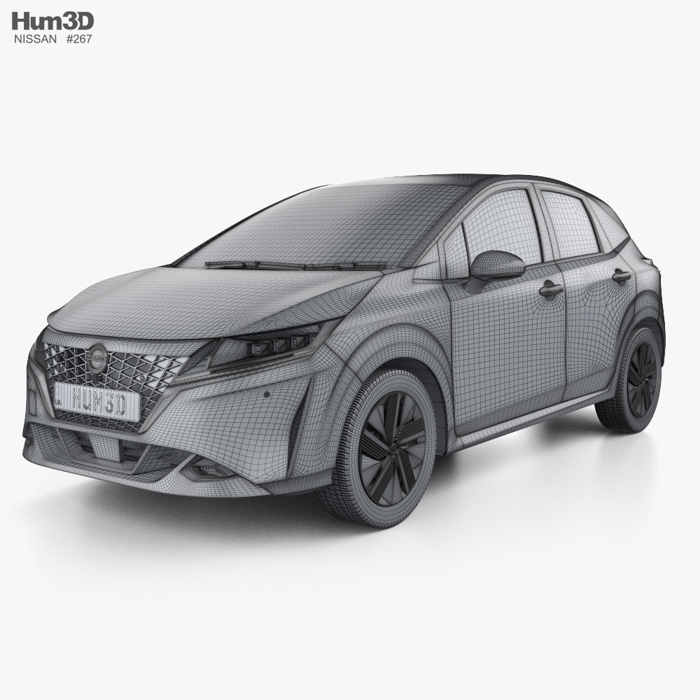 Nissan Note e-Power 2023 car clipart