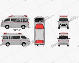 Nissan NV350 Ambulance 2022 clipart