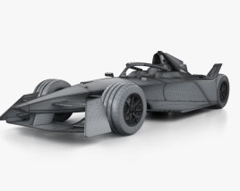 Nissan Formula E 2024 car clipart