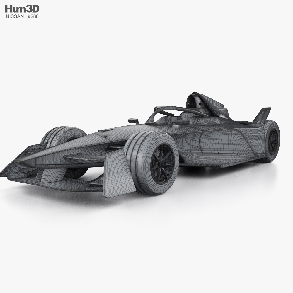 Nissan Formula E 2024 car clipart