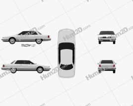 Oldsmobile 98 1991 car clipart