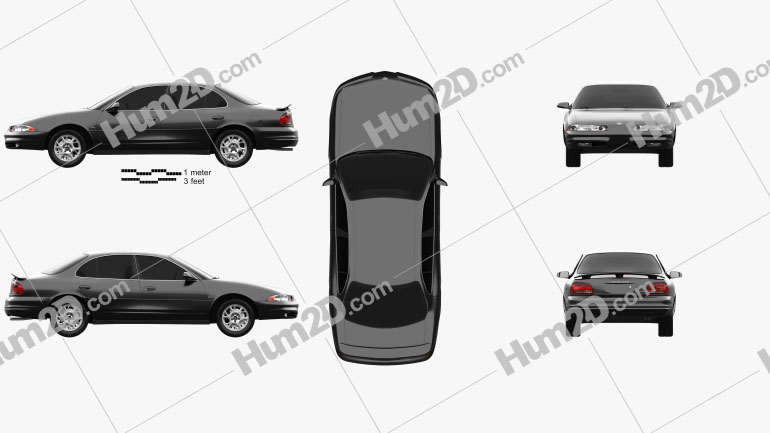 Oldsmobile Intrigue 1998 car clipart
