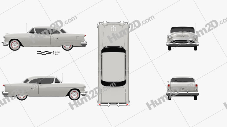 Oldsmobile 88 Super Holiday coupe 1954 PNG Clipart