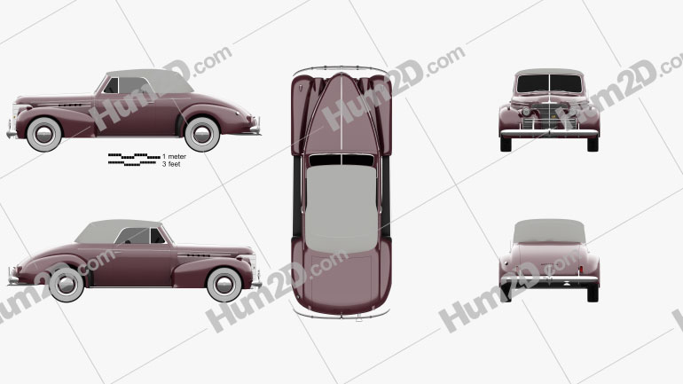 Oldsmobile 80 Convertible 1939 PNG Clipart