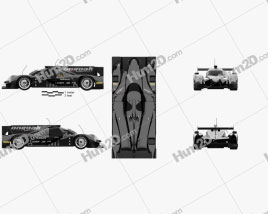 Onroak Automotive Ligier JS P2 2014 car clipart