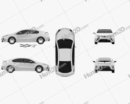 Opel Ampera 2011 car clipart