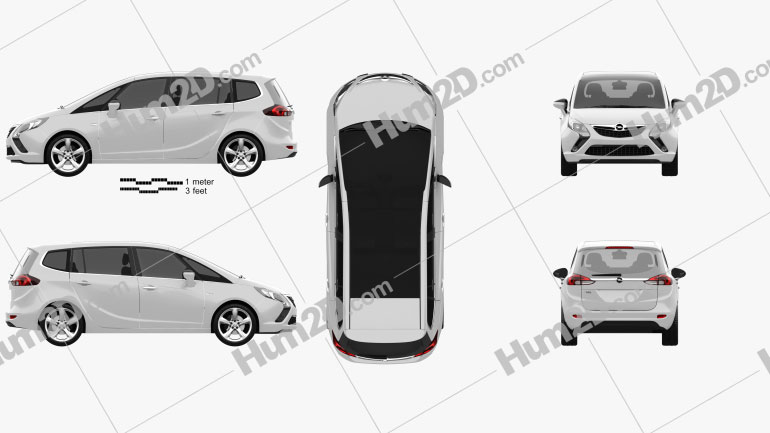 Opel Zafira Tourer 12 Clipart Download Vehicles Clipart Images And Blueprints In Png Psd