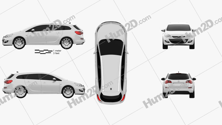 Opel Astra J sports tourer 2012 PNG Clipart