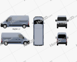 Opel Movano Panel Van 2010 clipart