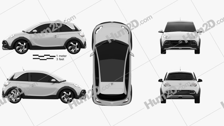 Opel Adam Rocks concept 2013 Blueprint