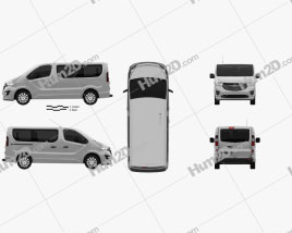 Opel Vivaro Passenger Van 2014 clipart