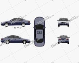 Opel Omega (B) sedan 1999 car clipart
