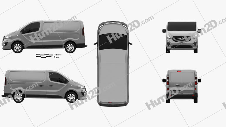 Opel Vivaro Panel Van L1H1 2014 clipart