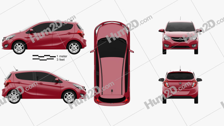 Opel Karl 2015 Clipart Image