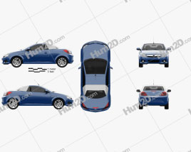 Opel Tigra TwinTop 2004 car clipart