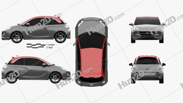 Opel Adam S 14 Clipart Download Vehicles Clipart Images And Blueprints In Png Psd