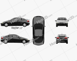 Opel Tigra 1994 car clipart