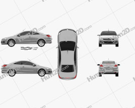 Opel Astra TwinTop 2006 car clipart