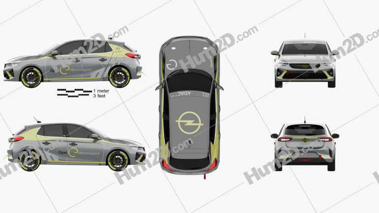 Opel Corsa e-Rally 2020 Blueprint