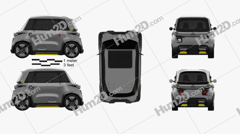 Opel Rocks-e 2022 car clipart