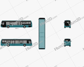 Optare Tempo Bus 2011 clipart