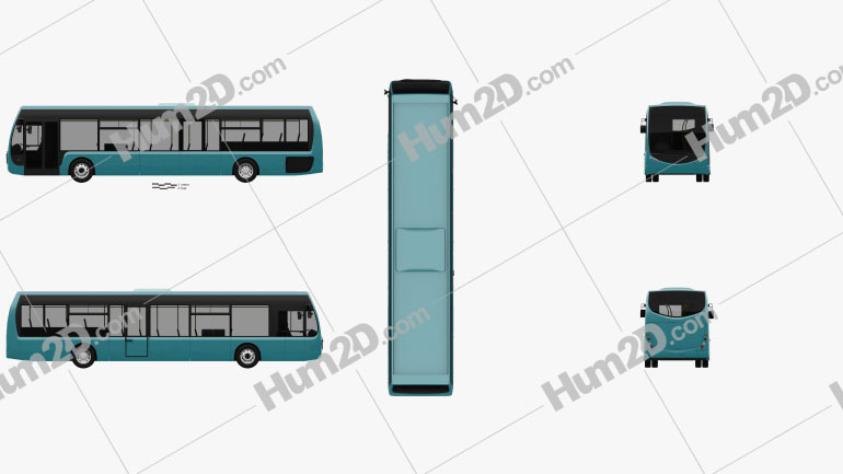 Optare Tempo Bus 2011 Blueprint