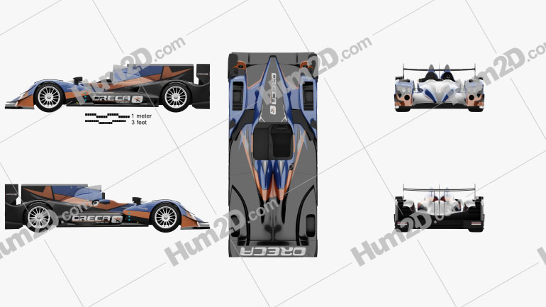 Oreca Blueprints for Download in PNG, PSD | Hum2D